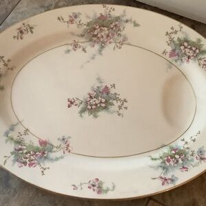 Antique Vintage Theodore Haviland Apple Blossom Serving Platter